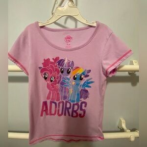My Little Pony Pink Tee with Colorful Characters